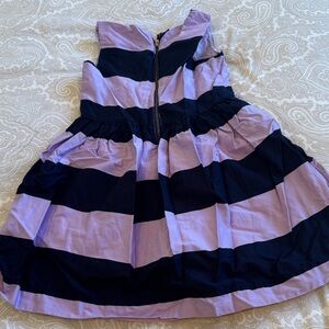 Striped Purple and Black Dress